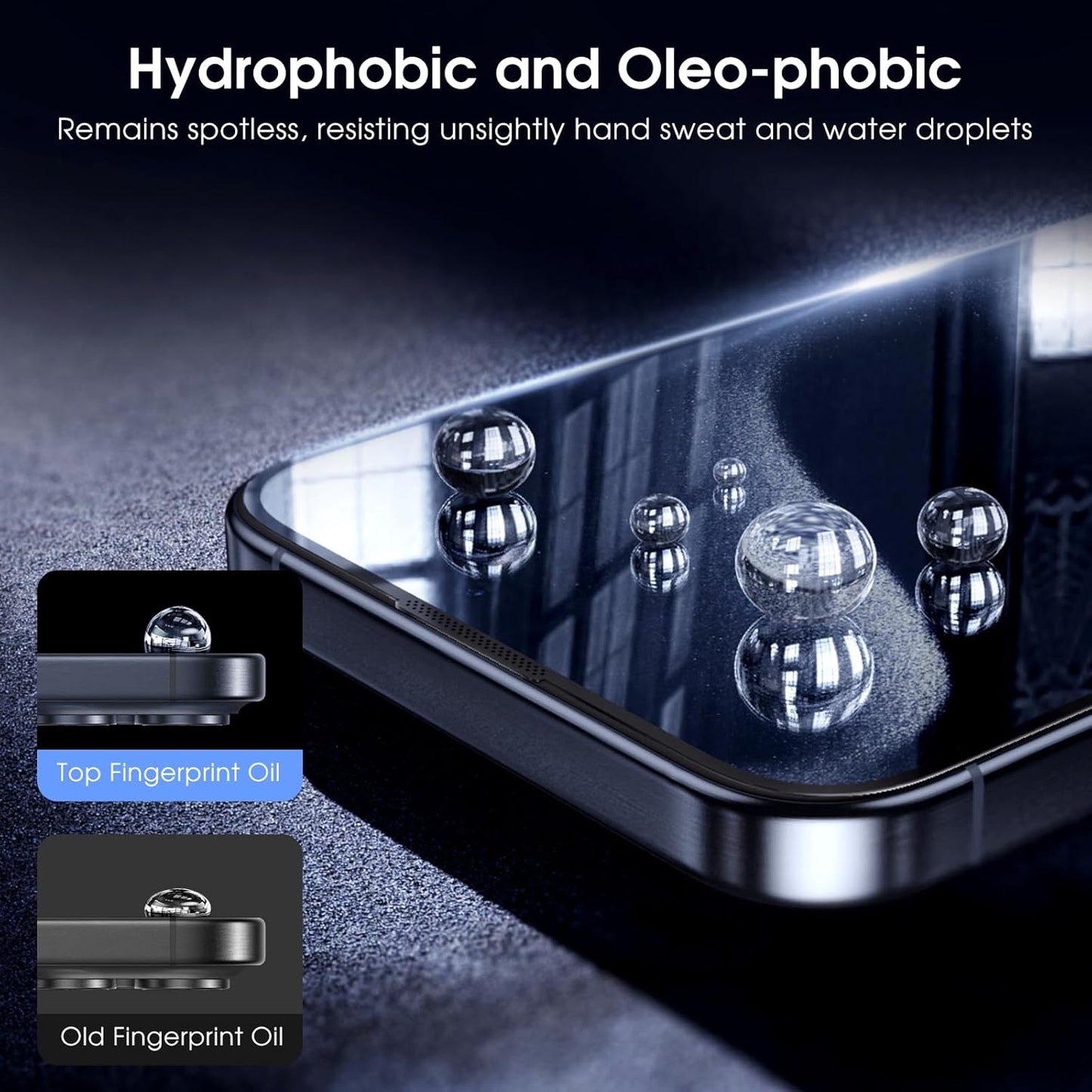 [Jenny Family Recommendation] 2+2 Pack Compatible with iPhone 15 Screen Protector 6.1" Tempered Glass with Camera Lens Protector Accessories, Premium Easiest Installation Kit 9H, Case Friendly Anti-Scratch HD