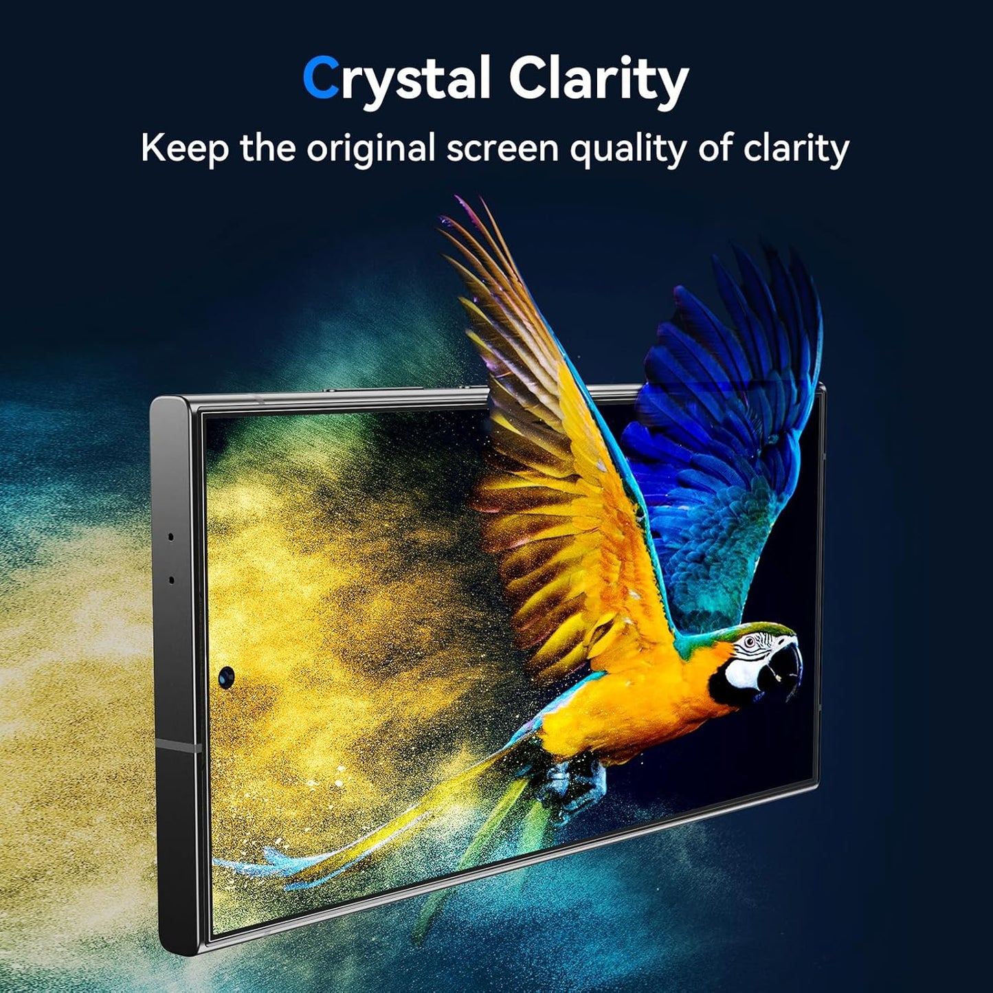 [Jenny Family Recommendation] MOCOLL for Samsung Galaxy S24/S25 Screen Protector Tempered Glass with Camera Lens Protector, Full Coverage, 2+2 Packs