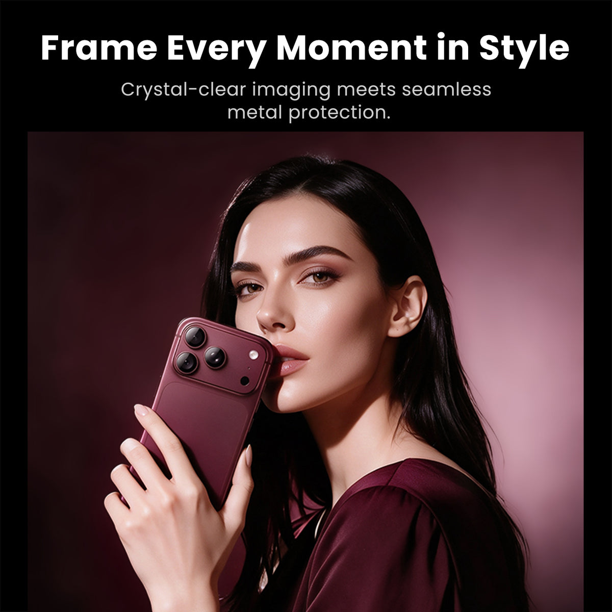 MOCOLL 360° Camera Lens Protector with Aluminum Alloy Frame for iPhone 18