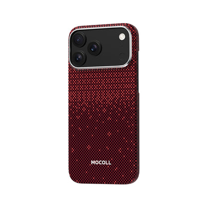 Kevlar Magnetic Circle  Case ( iPhone 17 Pro Max Red )