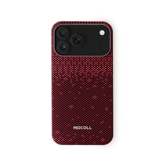 Kevlar Magnetic Circle  Case ( iPhone 17 Pro Max Red )