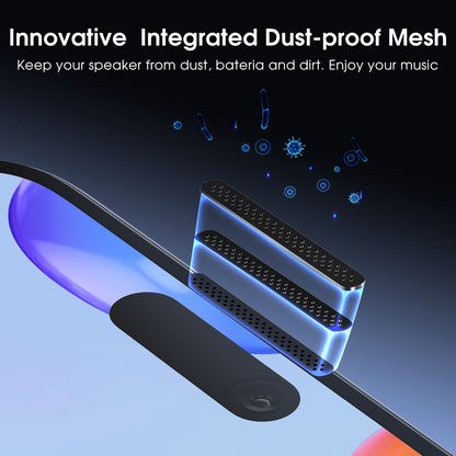 Full-screen tempered glass screen protector, colorless, anti-blue light (integrated dustproof mesh), quick-apply 2-pack.
