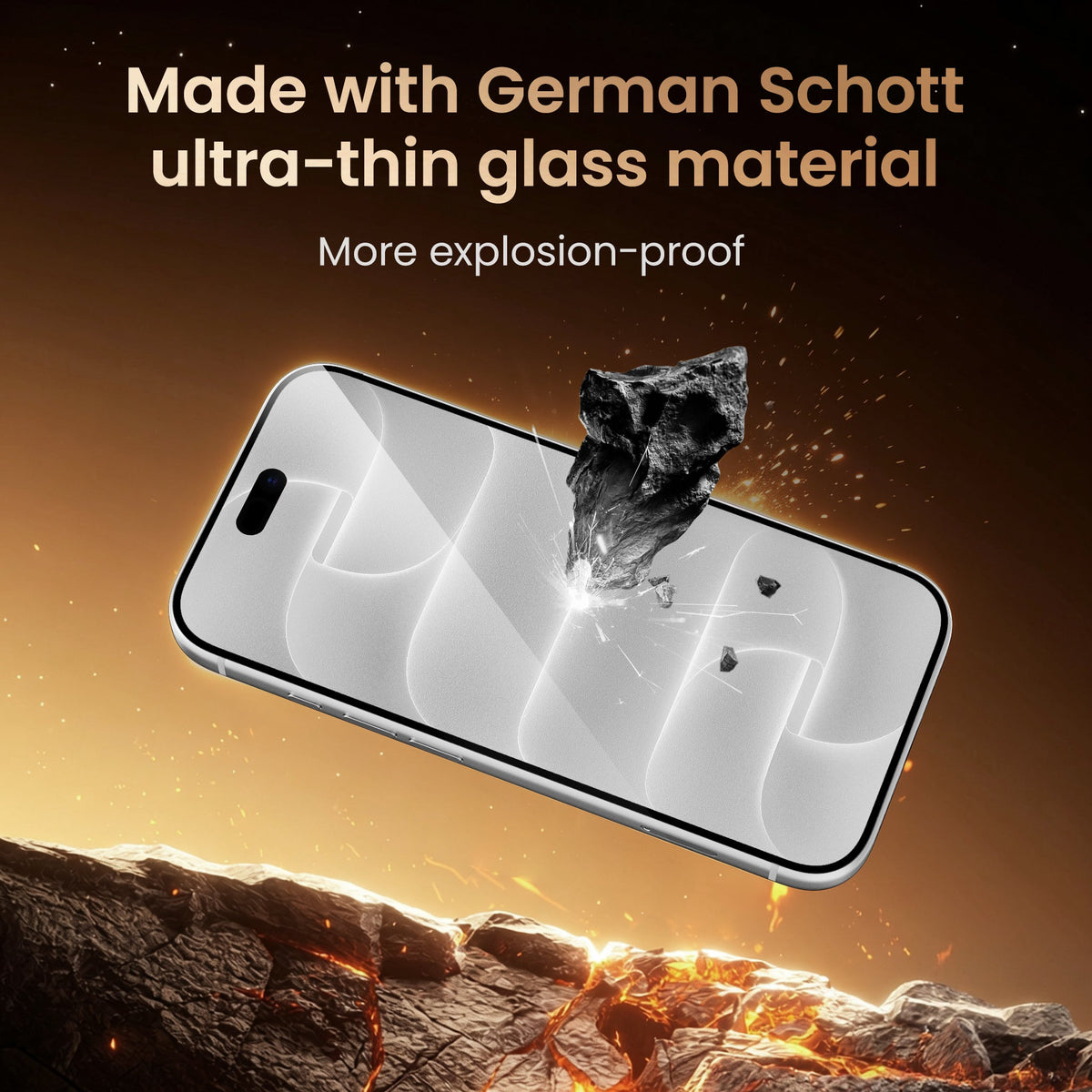 Master Series 0.07mm UTG Screen Protector — iPhone 18 Pro & Pro Max - impact protection