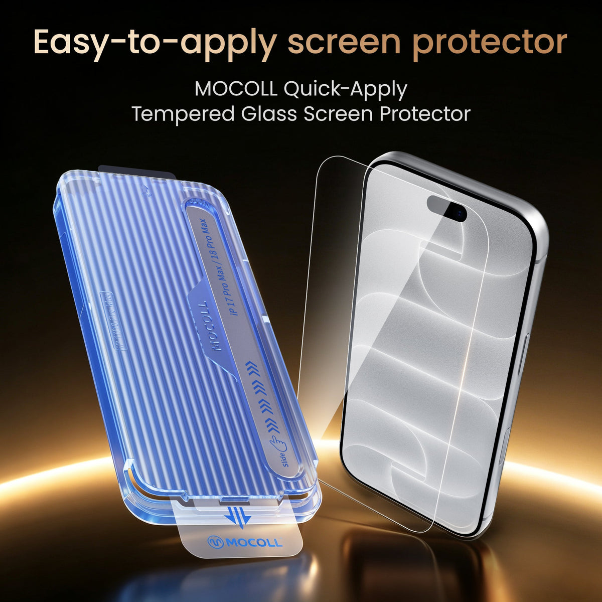 Master Series 0.07mm UTG Screen Protector — iPhone 18 Pro & Pro Max - installation
