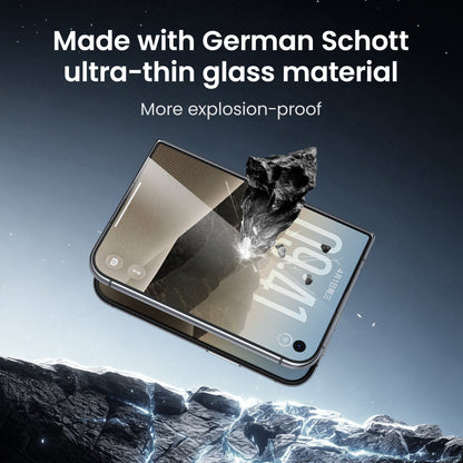 Master Series 0.07mm UTG Outer Screen Protector for iPhone Duo - impact protection