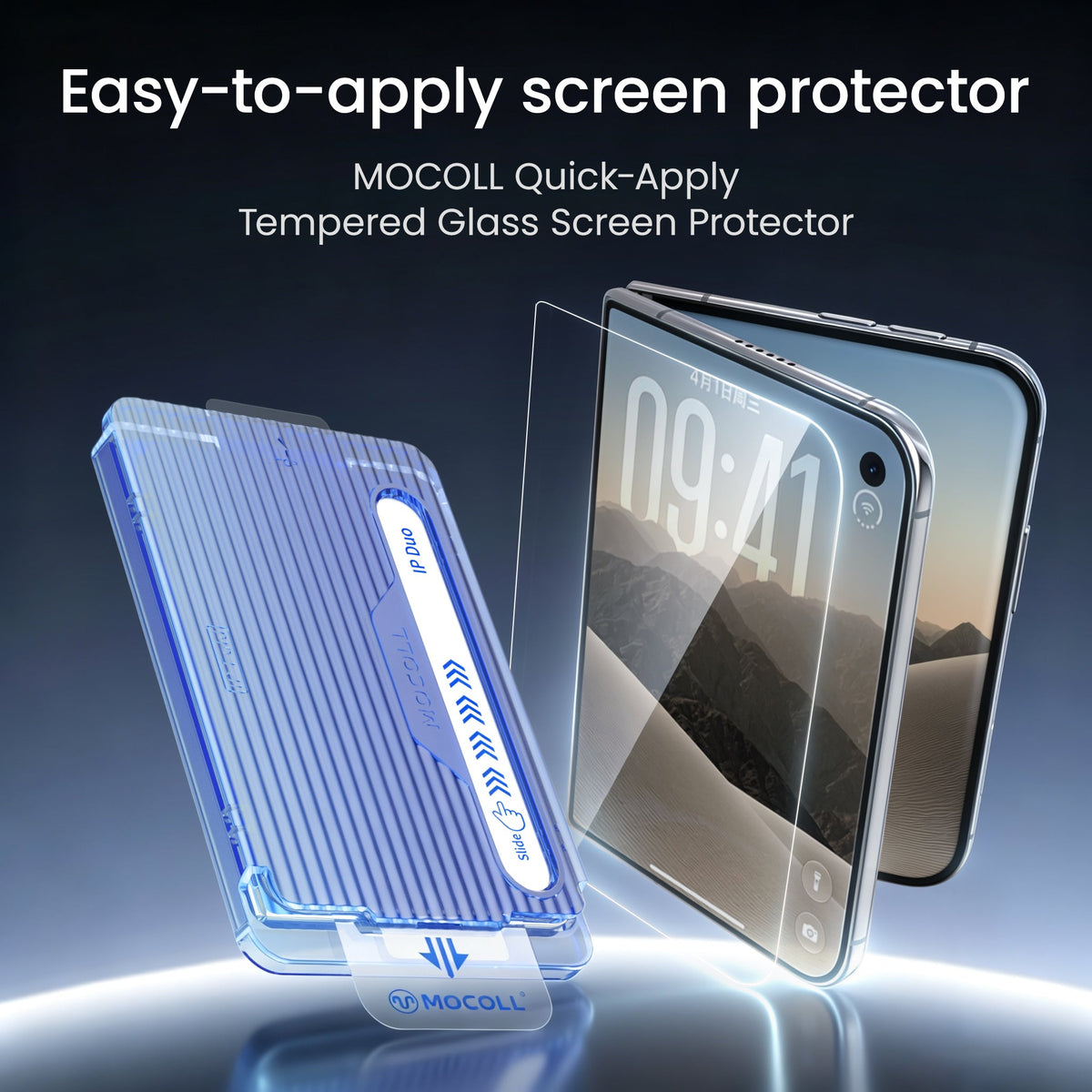 Master Series 0.07mm UTG Outer Screen Protector for iPhone Duo - installation