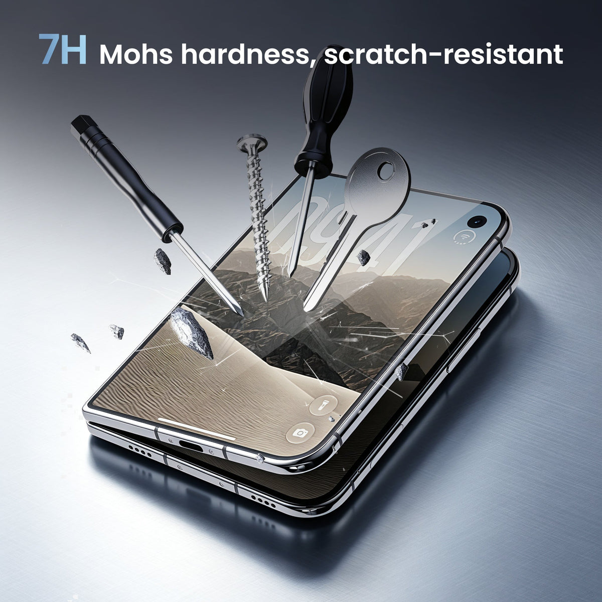 Master Series 0.07mm UTG Outer Screen Protector for iPhone Duo - scratch resistance