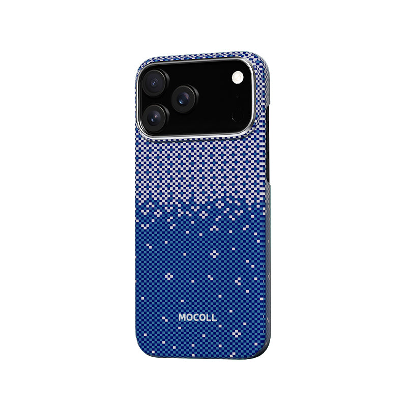Kevlar Magnetic Circle  Case ( iPhone 17 Pro Max Blue )