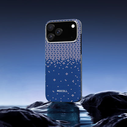 Kevlar Magnetic Circle  Case ( iPhone 17 Pro Max Blue )