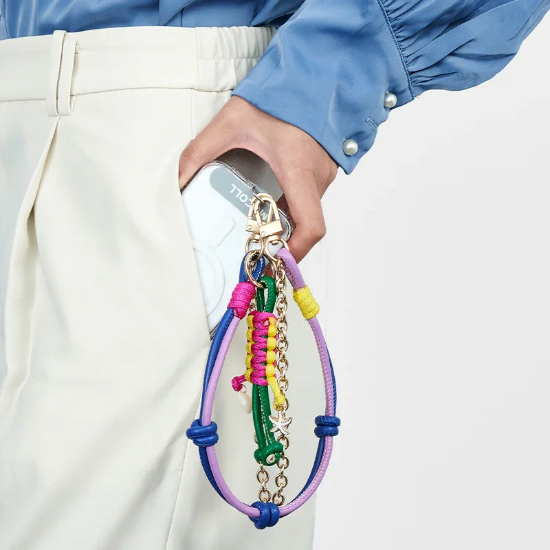 MOCOLL Colorful Phone Lanyard Accessory with Chain