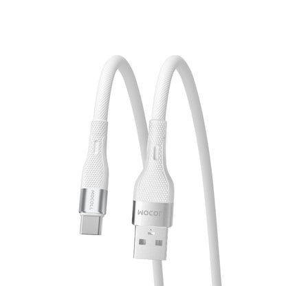 MOCOLL Fast Charging Cable USB-C Durable 6ft White