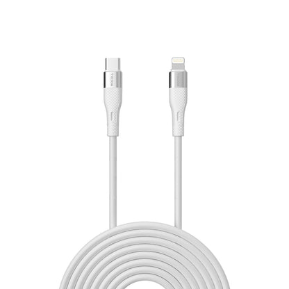 MOCOLL Fast Charging Cable USB-C Durable 6ft White 3A-27W-CL