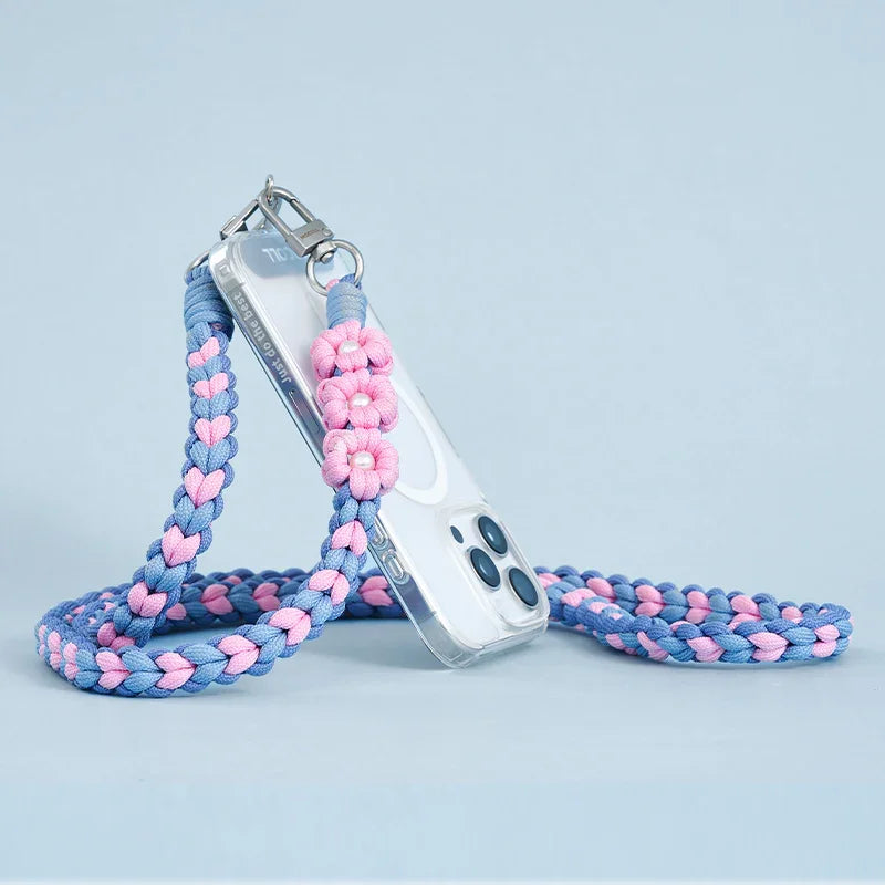 MOCOLL Funny Phone Charm Strap with Floral Design