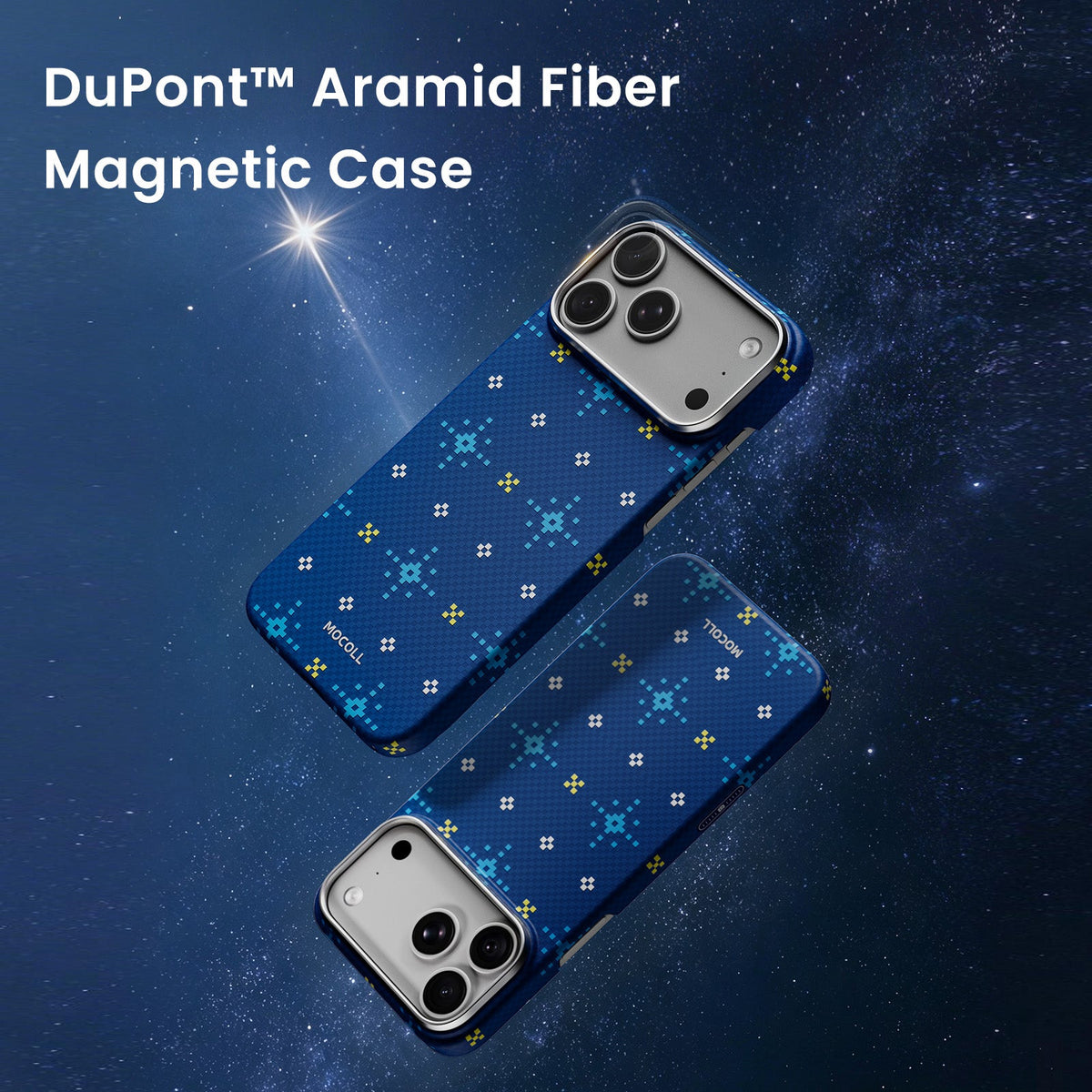 Ultra-Thin Aramid Fiber Case for iPhone 18 Pro & Pro Max - angled view