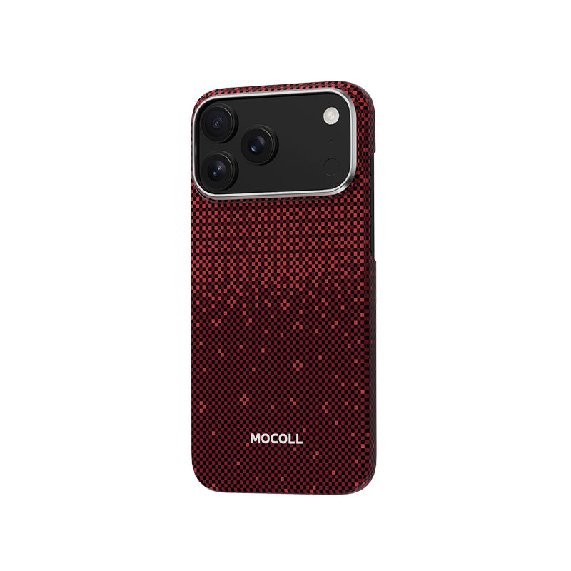Kevlar Magnetic Circle  Case ( iPhone 17 Pro Red )