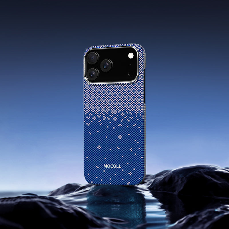 Kevlar Magnetic Circle  Case ( iPhone 17 Pro Blue )